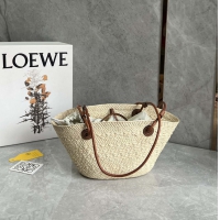 【LOEWE】ロエベ スーパーコピー アナグラム バスケットバッグ スモール (イラカヤシ＆カーフ) ナチュラル/タン A223P65X01