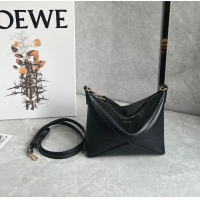 【LOEWE】ロエベ スーパーコピー パズルフォルド ポーチ（シャイニーナパカーフ）ブラック C510PT1X01