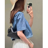 【LOEWE】ロエベ スーパーコピー パズルフォルド ポーチ（シャイニーナパカーフ）ブラック C510PT1X01