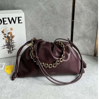 【LOEWE】ロエベ スーパーコピー フラメンコパース ラージ（メローナパラム） ダークバーガンディ A411FPDX01