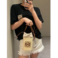 【LOEWE】ロエベ スーパーコピー スクエアポケット（イラカヤシ＆カーフ）ナチュラル/タン C630G35X05