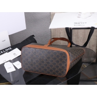 【CELINE】セリーヌ スーパーコピー ミディアム カバ / トリオンフキャンバス＆カーフスキン タン（115072CAS.04LU）