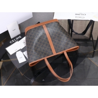 【CELINE】セリーヌ スーパーコピー ミディアム カバ / トリオンフキャンバス＆カーフスキン タン（115072CAS.04LU）