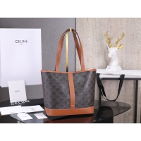 【CELINE】セリーヌ スーパーコピー スモール カバ / トリオンフキャンバス＆カーフスキン タン（115082CAS.04LU）