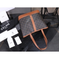 【CELINE】セリーヌ スーパーコピー スモール カバ / トリオンフキャンバス＆カーフスキン タン（115082CAS.04LU）