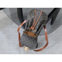 【CELINE】セリーヌ スーパーコピー CELINE ボニー バックパック / トリオンフキャンバス＆カーフスキン タン（118702CAS.04LU）