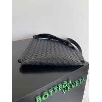 【BOTTEGA VENETA】ボッテガヴェネタ スーパーコピー ラージ フラット ループ ブラックショルダーバッグ（776204V2HL18803）