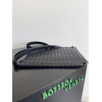 【BOTTEGA VENETA】ボッテガヴェネタ スーパーコピー ラージ フラット ループ ブラックショルダーバッグ（776204V2HL18803）