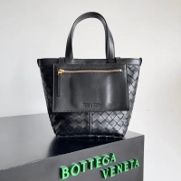 【BOTTEGA VENETA】ボッテガヴェネタ スーパーコピー イントレチャートレザーのスモールトートバッグ ネロ（754916VCPP11019）