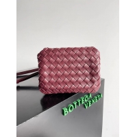 【BOTTEGA VENETA】ボッテガヴェネタ スーパーコピー スモール パラシュート ショルダーバッグ ワインレッド（796569）