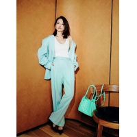 【BOTTEGA VENETA】ボッテガヴェネタ スーパーコピー スモール パラシュート ショルダーバッグ グリーンオアシス（796569VCPPT8060）