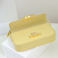 【CELINE】セリーヌ スーパーコピー ショルダーバッグ クロード / シャイニーカーフスキン ソフトイエロー（194143BF4.11OY）