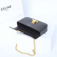 【CELINE】セリーヌ スーパーコピー チェーン ショルダーバッグ クロード / シャイニーカーフスキン ブラック（115203BF4.38NO）