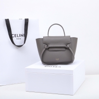 【CELINE】セリーヌ スーパーコピー ピコ ベルトバッグ / グレインドカーフスキン グレー（194263ZVA.10DC）