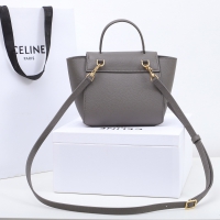 【CELINE】セリーヌ スーパーコピー ピコ ベルトバッグ / グレインドカーフスキン グレー（194263ZVA.10DC）