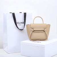 【CELINE】セリーヌ スーパーコピー ピコ ベルトバッグ / グレインドカーフスキン ライトトープ（194263ZVA.18LT）