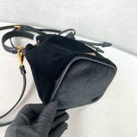 【PRADA】プラダ スーパーコピー ナッパレザーディテール付 ベルベット ミニバッグ（1BE067_2C7Q_F0002_V_WOM）