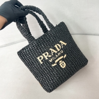 【PRADA】プラダ スーパーコピー スモール クロシェ トートバッグ ブラック （1BG422_2C2T_F0ES7_V_OOL）