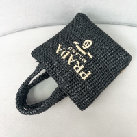 【PRADA】プラダ スーパーコピー スモール クロシェ トートバッグ ブラック （1BG422_2C2T_F0ES7_V_OOL）