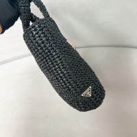 【PRADA】プラダ スーパーコピー スモール クロシェ トートバッグ ブラック （1BG422_2C2T_F0ES7_V_OOL）