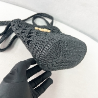 【PRADA】プラダ スーパーコピー クロシェ トートバッグ ブラック（1BG494_2M2T_F0ES7_V_OOO）