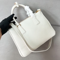 【PRADA】プラダ プラダ スーパーコピーガレリア ラージ ソフトグレインレザー バッグ ホワイト（1BA274_2CYS_F0009_V_YO0）