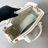 【PRADA】プラダ プラダ スーパーコピーガレリア ラージ ソフトグレインレザー バッグ ホワイト（1BA274_2CYS_F0009_V_YO0）