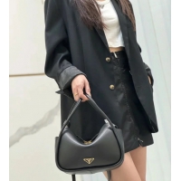 【PRADA】プラダ プラダ スーパーコピーダーリン ソフトグレインレザー ハンドバッグ  ブラック（1BA451_2CYS_F0002_V_OVO）