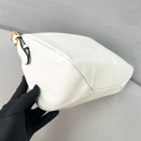 【PRADA】プラダ スーパーコピー エメ ラージ ソフトグレインレザー ショルダーバッグ ホワイト（1BC228_2CYS_F0PG7_V_LVM）