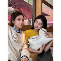 【PRADA】プラダ スーパーコピー エメ ラージ ソフトグレインレザー ショルダーバッグ ホワイト（1BC228_2CYS_F0PG7_V_LVM）