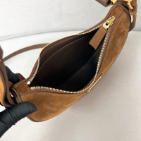 【PRADA】プラダ プラダ スーパーコピーアーケ スエード ショルダーバッグ ダークブラウン（1BC194_2C4S_F0324_V_OOO）