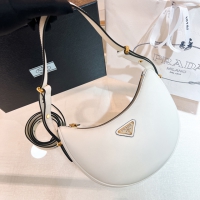 【PRADA】プラダ スーパーコピー アーケ スモール レザー ショルダーバッグ ホワイト（1BC194_ASK_F0PG7_V_OOO）