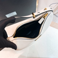 【PRADA】プラダ スーパーコピー アーケ スモール レザー ショルダーバッグ ホワイト（1BC194_ASK_F0PG7_V_OOO）