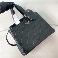 【PRADA】プラダ スーパーコピー ラージ キルトレザー トートバッグ ブラック（1BG547_2C53_F0002_V_T9I）