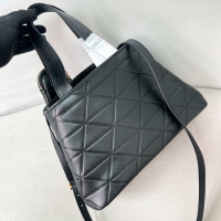 【PRADA】プラダ スーパーコピー ミディアム キルトレザー トートバッグ ブラック（1BG545_2C53_F0002_V_T9I）