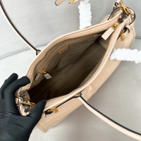 【PRADA】プラダ スーパーコピー ラージ レザー ハンドバッグ トラバーチン（1BA433_2CYR_F03MV_V_MOO）