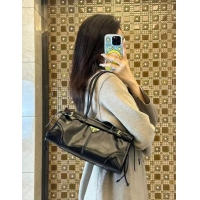 【PRADA】プラダ スーパーコピー ミディアム レザー ハンドバッグ ブラック（1BA426_2CYR_F0002_V_MOO）