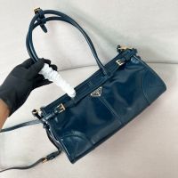 【PRADA】プラダ スーパーコピー ミディアム レザー ハンドバッグ  ダークブルー（1BA426_2CYR_F03W6_V_MOO）