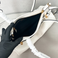 【PRADA】プラダ スーパーコピー ミディアム レザー ハンドバッグ ホワイト（1BA426_2CYR_F0PG7_V_MOO）