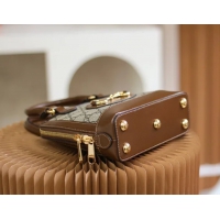 【GUCCI】グッチ スーパーコピー ホースビット 1955 GGスプリームキャンバス ハンドバッグ ダーク ブラウン（640716 92TCG 8563）