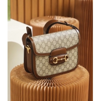 【GUCCI】グッチ スーパーコピー〔グッチ ホースビット 1955〕スモール ショルダーバッグ ブラウン（602204 92TCG 8563）