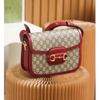 【GUCCI】グッチ スーパーコピー〔グッチ ホースビット 1955〕スモール ショルダーバッグ レッド（602204 92TCG 8561）