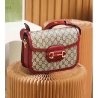 【GUCCI】グッチ スーパーコピー〔グッチ ホースビット 1955〕スモール ショルダーバッグ レッド（602204 92TCG 8561）