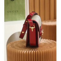 【GUCCI】グッチ スーパーコピー〔グッチ ホースビット 1955〕スモール ショルダーバッグ レッド（602204 92TCG 8561）