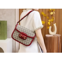 【GUCCI】グッチ スーパーコピー〔グッチ ホースビット 1955〕スモール ショルダーバッグ レッド（602204 92TCG 8561）