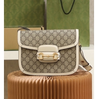 【GUCCI】グッチ スーパーコピー〔グッチ ホースビット 1955〕スモール ショルダーバッグ ホワイト（602204 92TCG 9761）