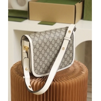 【GUCCI】グッチ スーパーコピー〔グッチ ホースビット 1955〕スモール ショルダーバッグ ホワイト（602204 92TCG 9761）