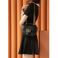 【GUCCI】グッチ スーパーコピー GGマーモント ミニ ショルダーバッグ（739682 AABZC 1000）