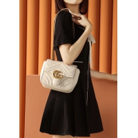 【GUCCI】グッチ スーパーコピー GG マーモント キルティング ミニ トートバッグ（739682 AABZC 9022）