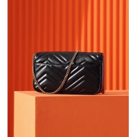 【GUCCI】グッチ スーパーコピー〔GGマーモント〕スーパーミニバッグ ブラック（‎751526 AACCE 1061）
